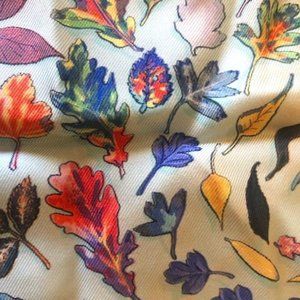 Pretty Autumn Leaves Hermes Scarf